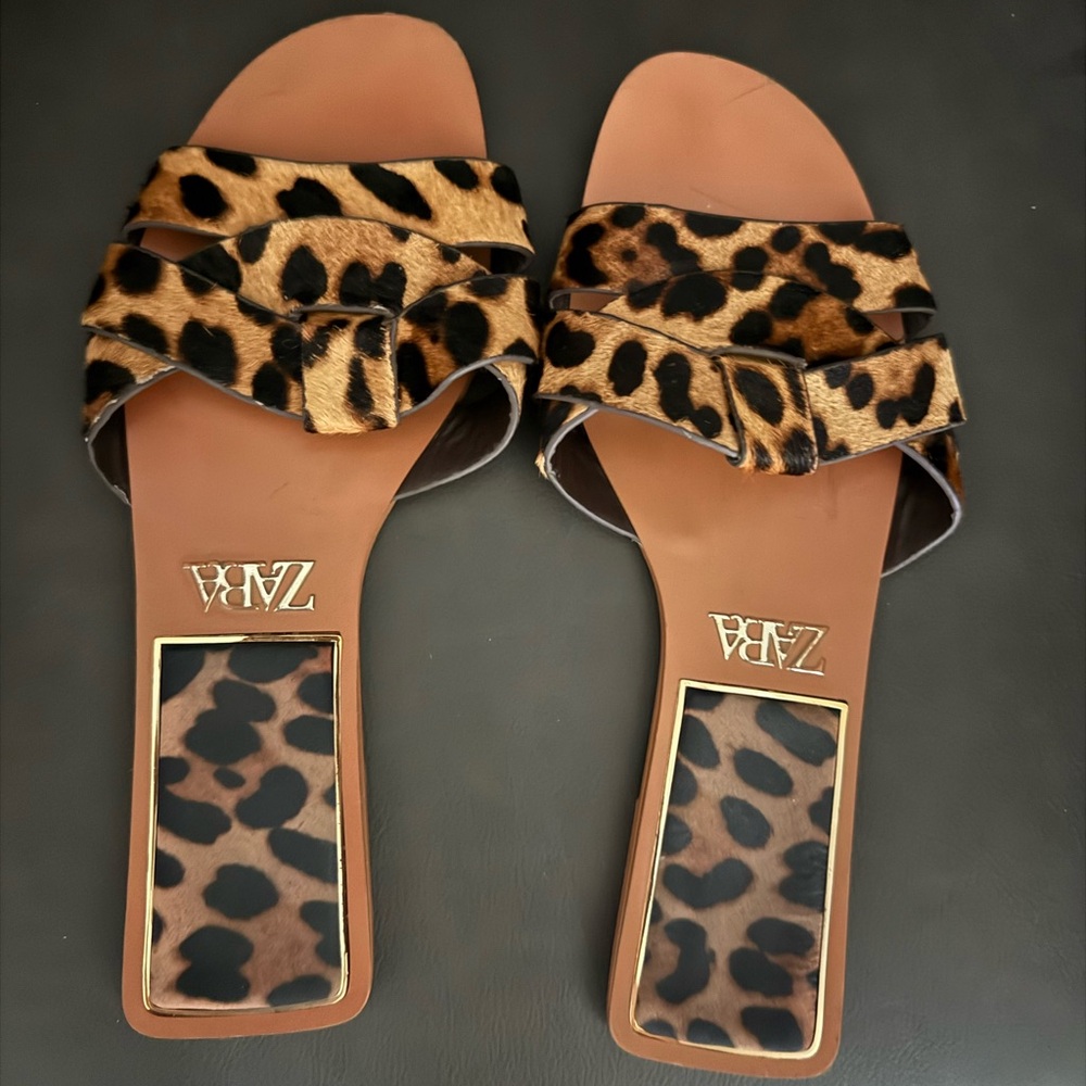 Zara Animal Print Women's Sandals
